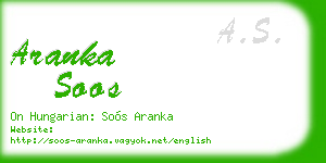 aranka soos business card